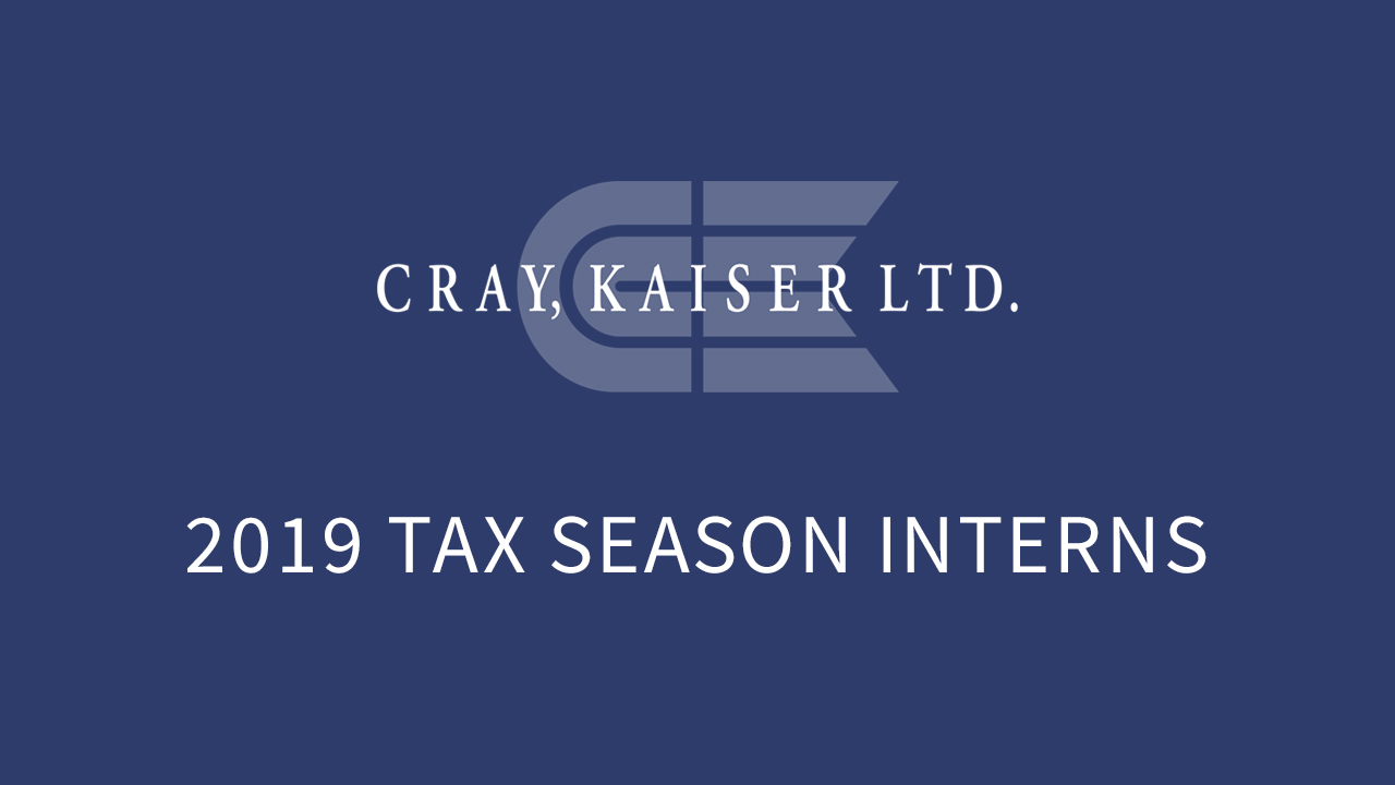Cray Kaiser 2019 tax interns